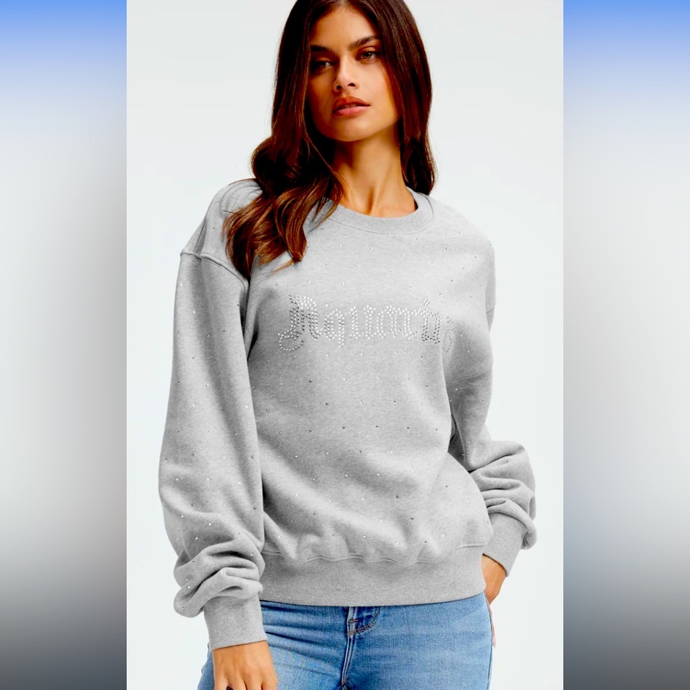 NWT Good American Aquarius Boyfriend Sweatshirt